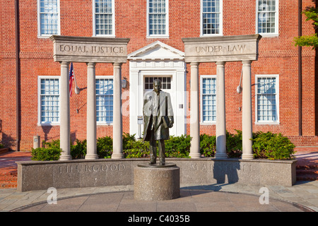 Thurgood Marshall Statur, Annapolis, Maryland, USA Stockfoto