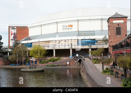 Die National Indoor Arena in der Nähe von Brindley Place Canal Centre in Birmingham Stockfoto