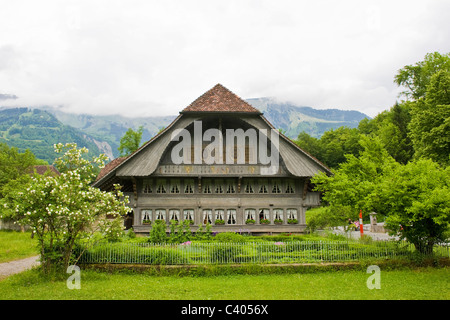 Traditionelles Haus, Museum Ballenberg, Hofstetten, Schweiz Stockfoto