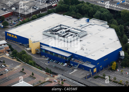 Luftaufnahme des Ikea Einrichtungshaus in Bristol. Stockfoto
