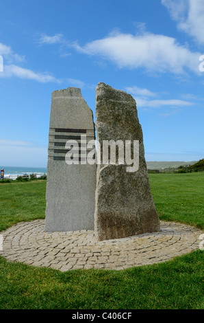 Das Woolacombe Memorial auf der Esplanade Woolacombe, Devon, England. Stockfoto