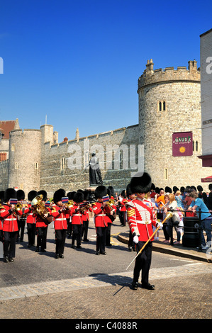 Die Wachablösung am Schloss Windsor Stockfoto