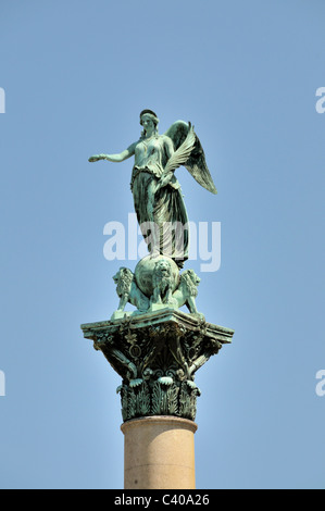 Concordia, Deutschland, Europa, Göttin, Jubiläums-Spalte, Schlossplatz, Statue, Stuttgart, Baden-Wurttemberg, Kunst, Stockfoto