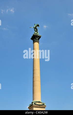 Concordia, Deutschland, Europa, Göttin, Jubiläums-Spalte, Schlossplatz, Statue, Stuttgart, Baden-Wurttemberg, Kunst, Stockfoto