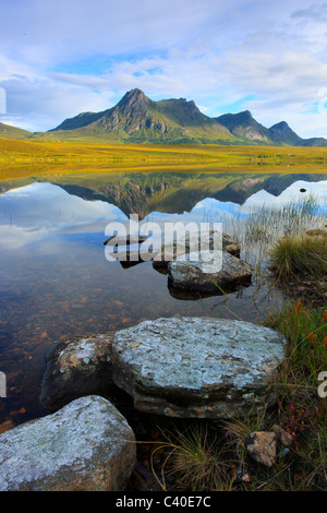 Am Abend, am Abend Stimmung, Körper Ben Loyal, Berg, Berge, Berge, Wasser, Gipfel, Berggipfel, Highland, Highland, Highlands Stockfoto