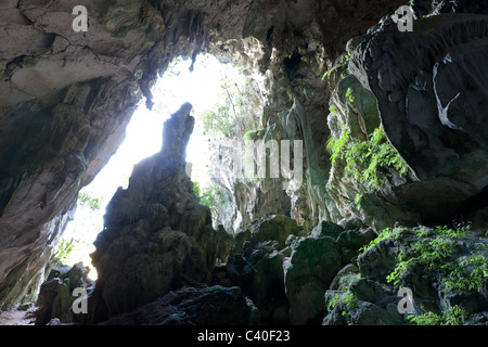 San Gabriel Tropfsteinhöhle, Nationalpark Los Haitises, Dominikanische Republik Stockfoto