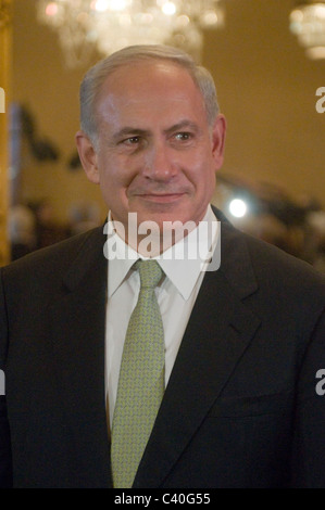 Der israelische Ministerpräsident Benjamin Netanyahu trifft sich mit US-Senatoren auf das Kapitol in Washington, DC. Premierminister Netanya Stockfoto