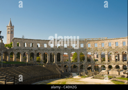 Das antike Amphitheater Pula Arena Istrien Kroatien Europa Stockfoto