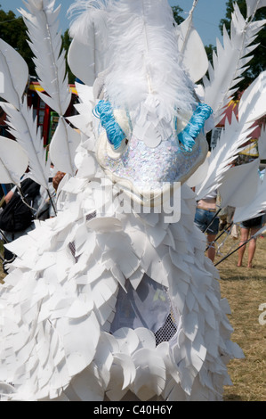 weißer Vogel Stelzenläufer walker Stockfoto