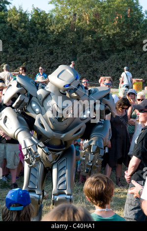 Titan-Roboter-Metall animiert Stockfoto