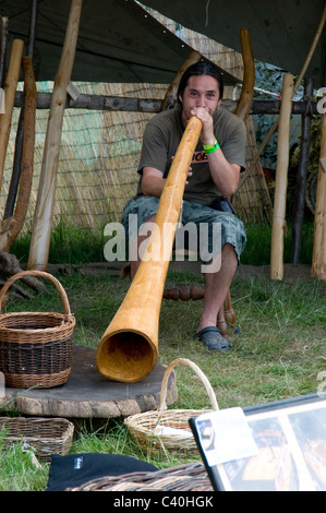 Australisches Musikinstrument Didgeridoo Stockfoto