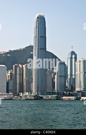 Hong Kong, China Asien spezielle administrative Regionen der Volksrepublik China Wolkenkratzer Skyline Stadtbild Hafen im Zentrum cen Stockfoto