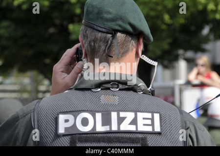 Baden-Würtemberg, Beamter, Deutschland, Europa, Polizei, Polizist, Sheriffs Department, Anwendung der Polizei, Polizist, polic Stockfoto