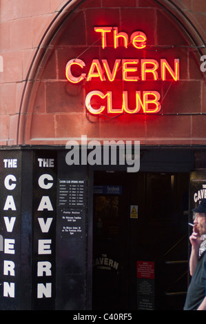 Die berühmten Cavern Club, wo die Beatles zum spielen. Liverpool. UK Stockfoto