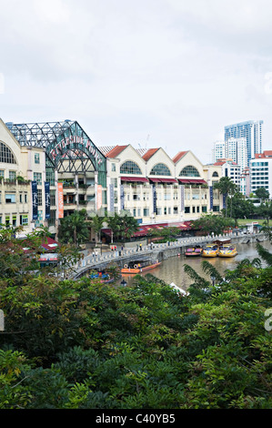 Die Brewerkz Micro Brewery Bar und Restaurant im Riverside Point-Komplex am Clarke Quay Republik von Singapur Stockfoto