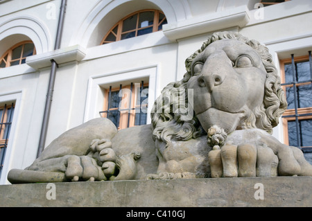 Field recording, Skulptur, Bildhauerei, BRD, Bundesrepublik, Deutschland, Europa, Figur, Kunst, Geschicklichkeit, Kunst, Kunstobjekt, Pi-Objekt Stockfoto