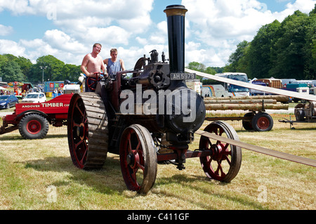 Dampf-Lokomobile am Bill Targett Memorial Dampf und Oldtimer-Rallye 2011. Stockfoto