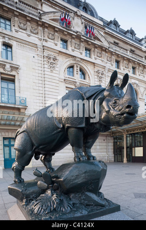 Europa, Frankreich, Paris, Musée d ' Orsay, Musée d ' Orsay, Museen, Rhinoceros, Rhino, Alfred Jacquemart, Tourismus, Reisen, Urlaub, Vac Stockfoto