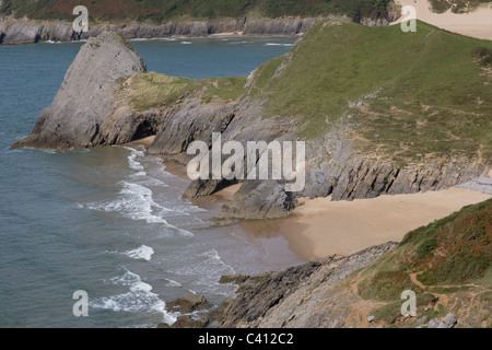 Pobbles Strand in Southgate, Gower, West Glamorgan, Wales Stockfoto