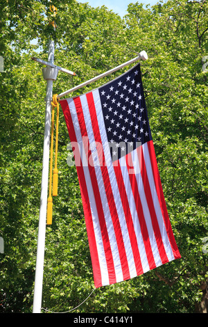 USA-Flagge Stars and Stripes für Obama-Besuch in The Mall London fliegen Stockfoto