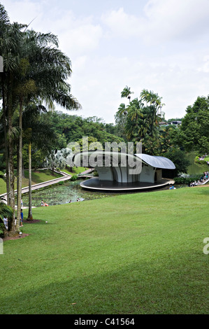 Shaw Foundation Symphony Stage set in The National Botanic Gardens in Singapur Republik von Singapur Asien Stockfoto