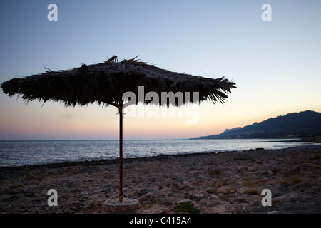 Die Stadt von Makry Gialos und umliegenden Gebieten in Süd-Kreta, Griechenland, Europa. Stockfoto