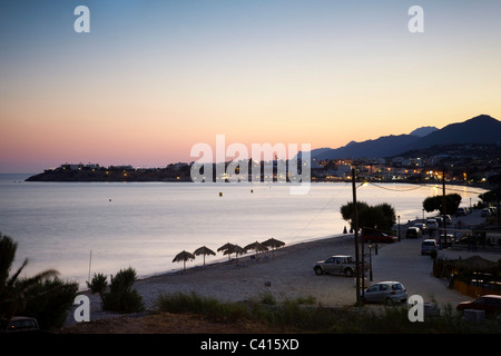 Die Stadt von Makry Gialos und umliegenden Gebieten in Süd-Kreta, Griechenland, Europa. Stockfoto