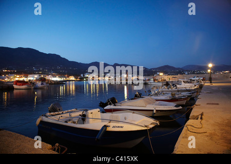 Die Stadt von Makry Gialos und umliegenden Gebieten in Süd-Kreta, Griechenland, Europa. Stockfoto