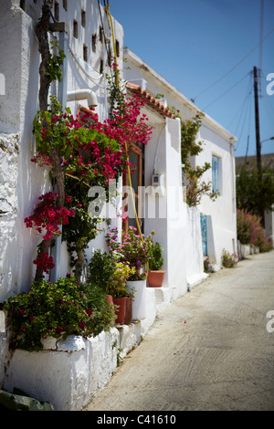 Die Stadt von Makry Gialos und umliegenden Gebieten in Süd-Kreta, Griechenland, Europa. Stockfoto