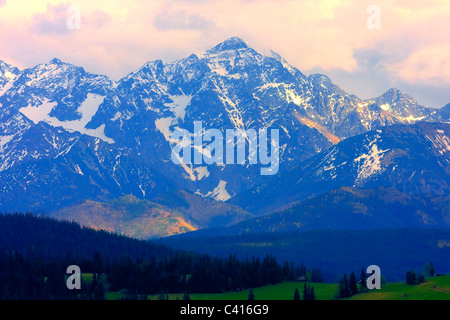 Tatra-Gebirge Landschaft in Zakopane, Polen Stockfoto