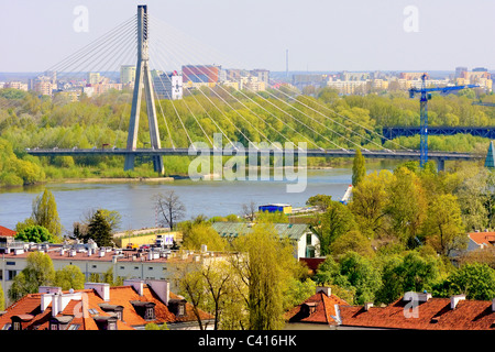 Fusse Brücke in Warschau, Polen Stockfoto