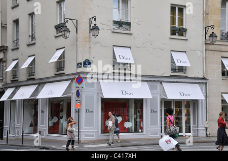 Dior Boutique rue de l ' Abbaye und rue Bonaparte Paris Frankreich Stockfoto