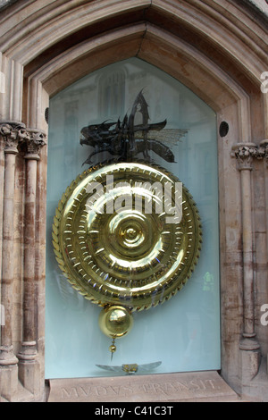 Der Grasshopper Uhr Corpus Christi College in Cambridge Stockfoto