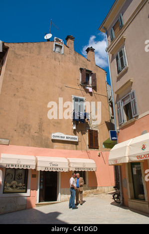 Carera Straße Rovinj Istrien Kroatien Europa Stockfoto