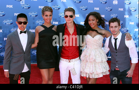 VERSIERTE DSDS GRAND FINAL 2011 DOWNTOWN LOS ANGELES Kalifornien USA 25 Mai 2011 Stockfoto