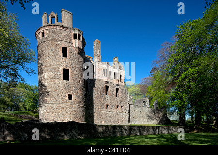 Frühling Zeit Schuss von Huntly Castle, Huntly, Moray Firth, Schottland Stockfoto