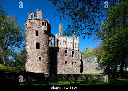 Frühling Zeit Schuss von Huntly Castle, Huntly, Moray Firth, Schottland Stockfoto