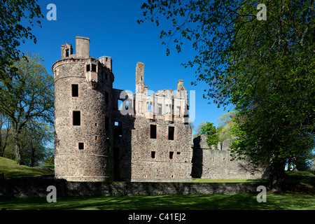 Frühling Zeit Schuss von Huntly Castle, Huntly, Moray Firth, Schottland Stockfoto