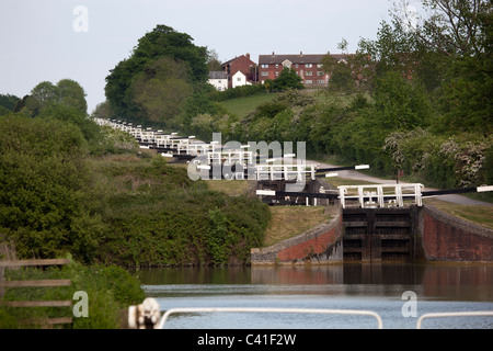 Caen Hill Locks Devizes Wiltshire UK Stockfoto