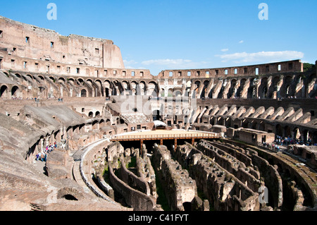 Innenansicht der Kolosseum - Rom, Italien Stockfoto