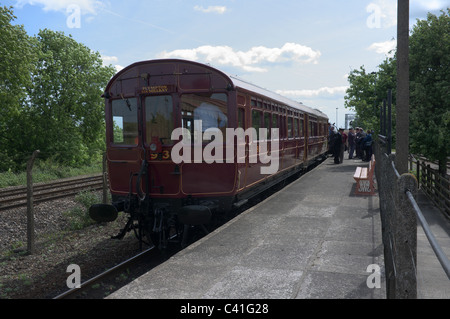 Dampf Railmotor Nr. 93 bei Didcot Railway Centre-1 Stockfoto