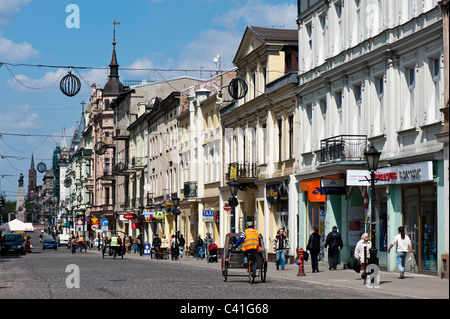 Ulica Piotrkowska, Lodz, Polen Stockfoto