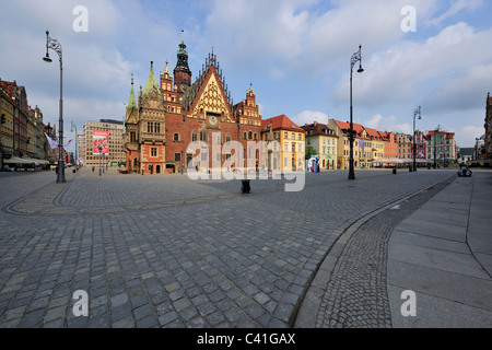 Breslau, Polska, Polska Travel, polen, rynek, Stadt, alt, Platz, Markt, niederschlesien, Foto Kazimierz Jurewicz Stockfoto