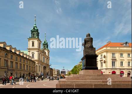 Mikolaj Kopernik Denkmal, Ulica Nowy Swiat, Warschau, Polen Stockfoto