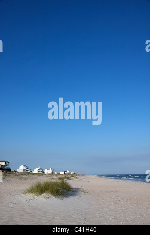 Wohnsiedlung entlang Golf von Mexiko St George Island Florida USA Stockfoto