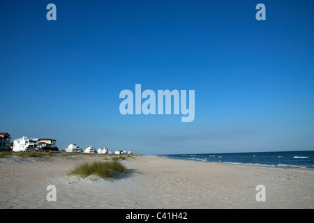 Wohnsiedlung entlang Golf von Mexiko St George Island Florida USA Stockfoto