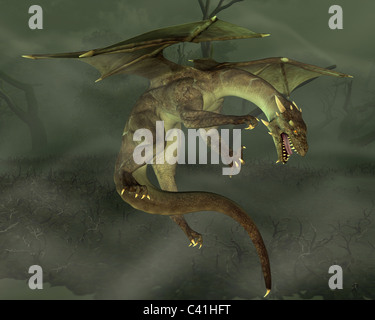 Sumpf Green Dragon Stockfoto