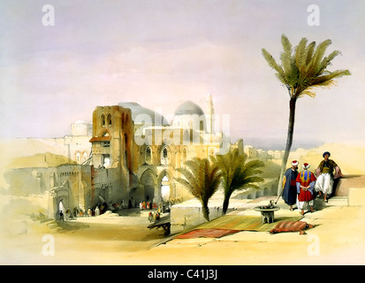 Kirche vom Heiligen Grab zu Jerusalem, ca. 1842 Stockfoto