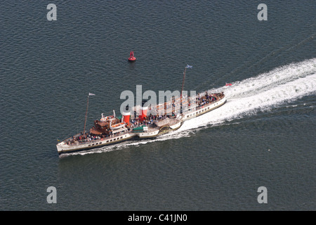 Waverley Raddampfer, die letzten Ozean-Raddampfer der Welt, in Schottland, 28. August 2003. Stockfoto