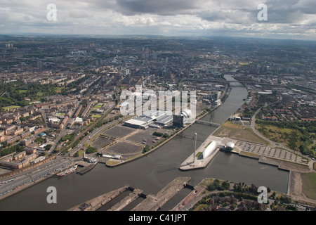 Luftaufnahme von Glasgow, Schottland. Stockfoto